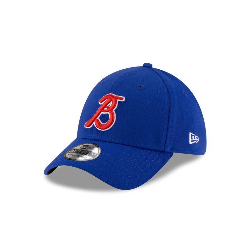 Bravos de Len LMB 100th Anniversary Alt Blue 39THIRTY Stretch Fit Hat