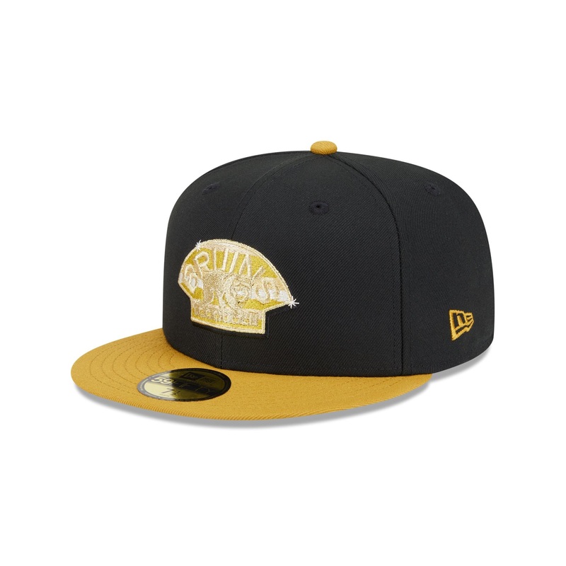 Boston Bruins Metallic Gold Logo 59FIFTY Fitted Hat