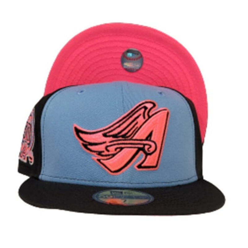New Era Anaheim Angels Gender Reveal 50th Anniversary Pink UV 59FIFTY Fitted Hat