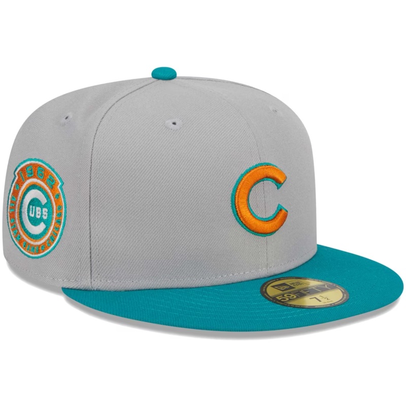 New Era Chicago Cubs Gray/Teal 2023 59FIFTY Fitted Hat