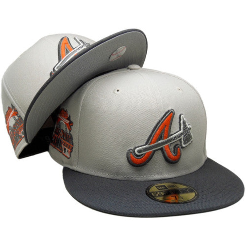 New Era Atlanta Braves 2000 All-Star Game Stone/Graphite/Orange 59FIFTY Fitted Hat