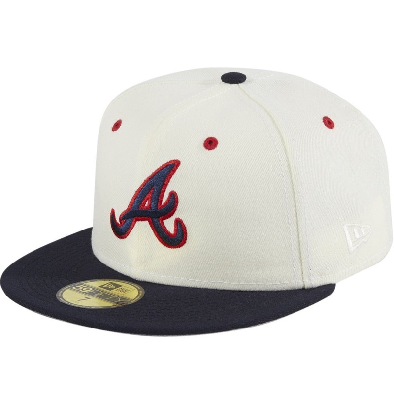 New Era Atlanta Braves Chrome 2Tone 59FIFTY Fitted Hat
