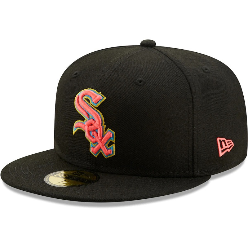 New Era Chicago White Sox Black Glow Undervisor 59FIFTY Fitted Hat