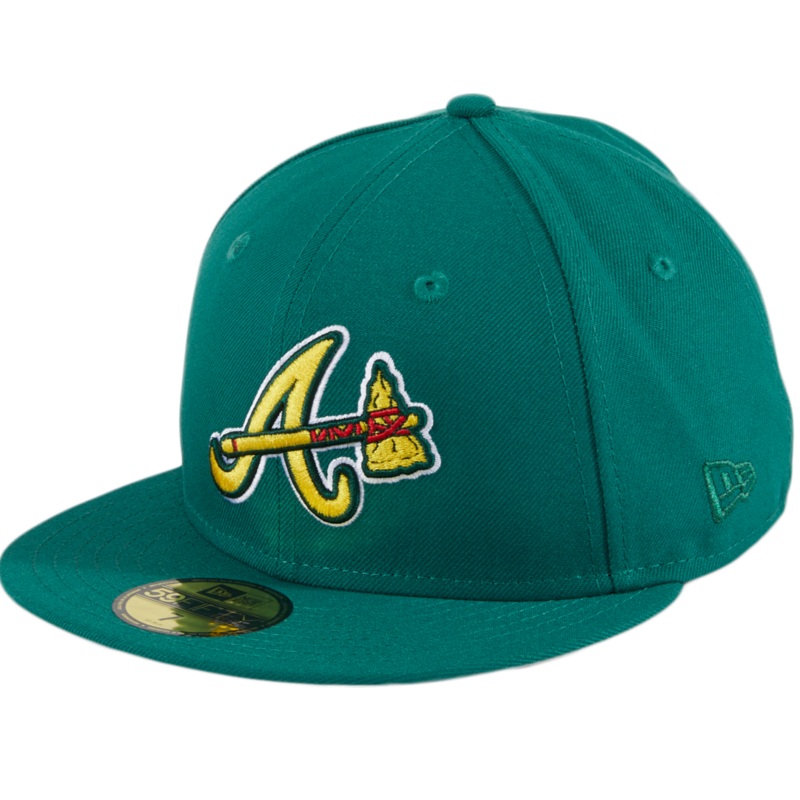 New Era Atlanta Braves Kelly Green 30th Anniversary 59FIFTY Fitted Hat