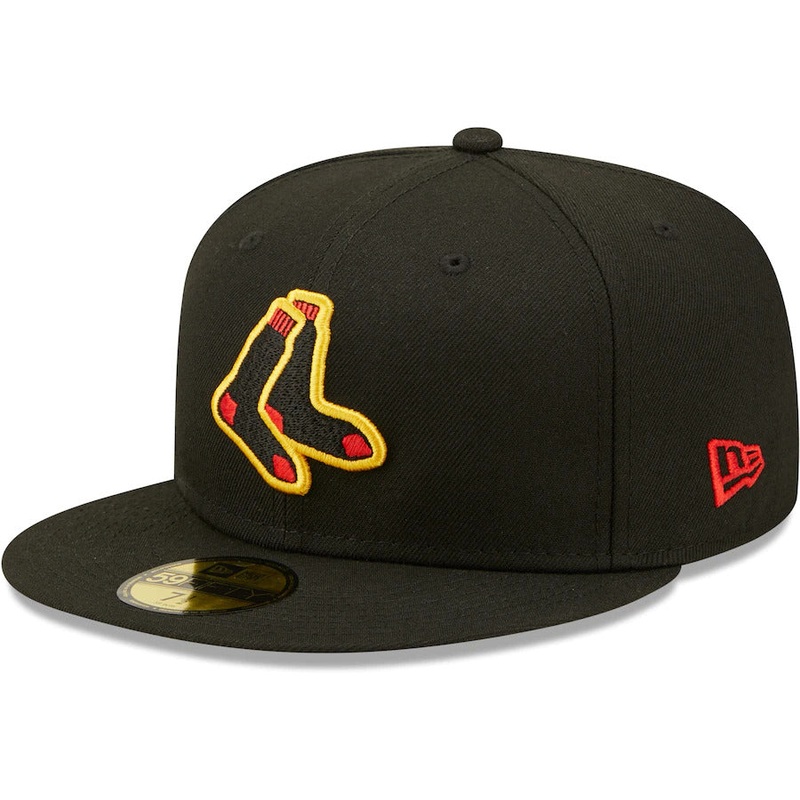 New Era Black Boston Red Sox 2013 World Series Gold Undervisor 59FIFTY Fitted Hat