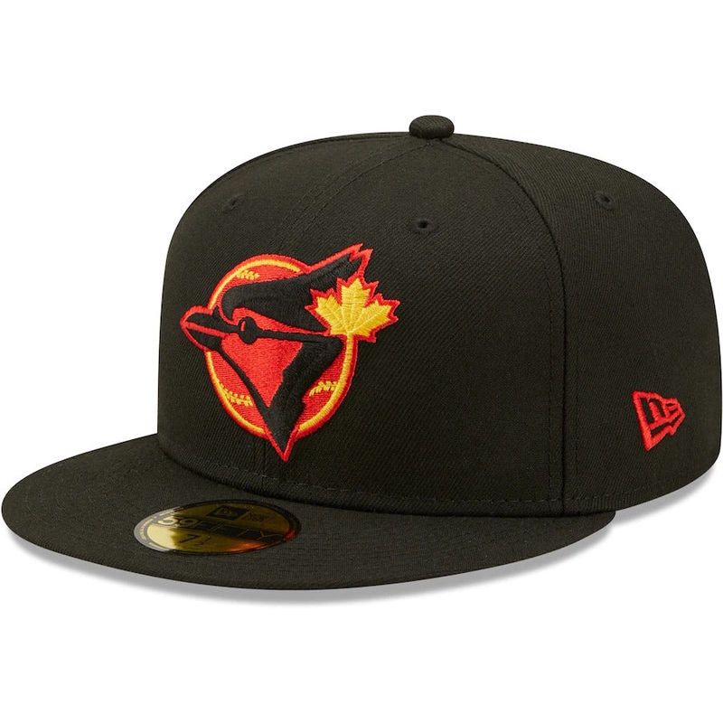 New Era Black Toronto Blue Jays 1992 World Series Gold Undervisor 59FIFTY Fitted Hat