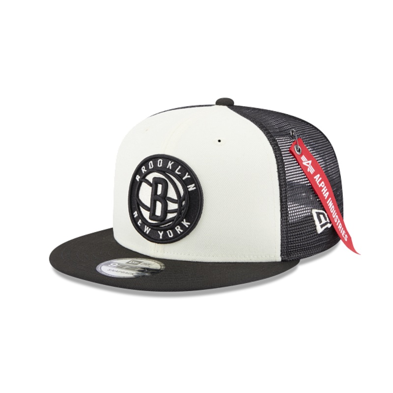 Alpha Industries X Brooklyn Nets 9FIFTY Snapback Hat
