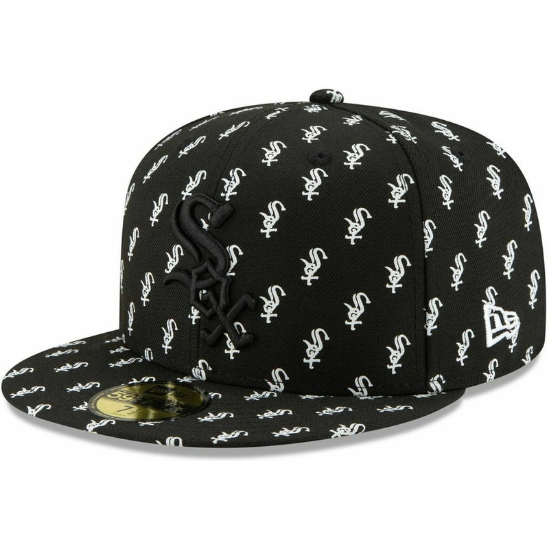 New Era Chicago White Sox All Over Team Logo 59FIFTY Fitted Hat