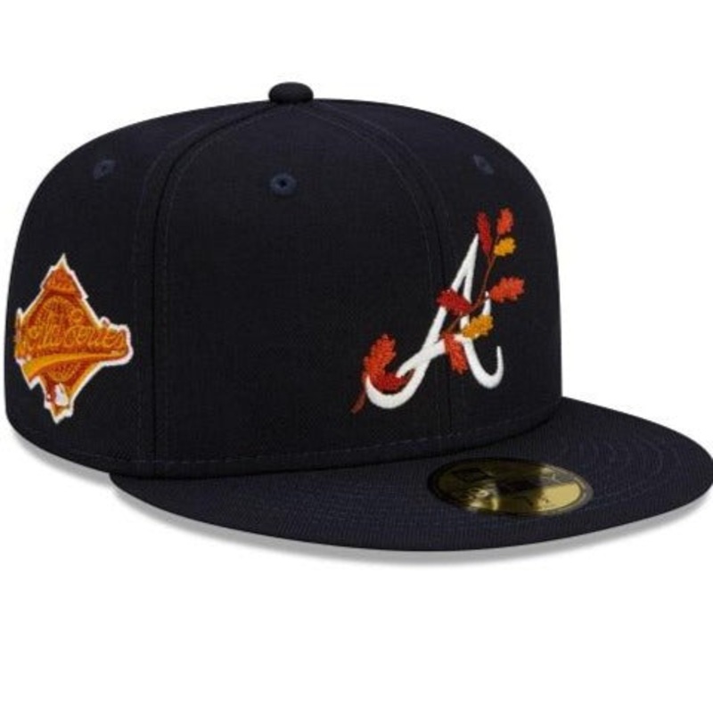 New Era Atlanta Braves Leafy Front 59Fifty Fitted Hat