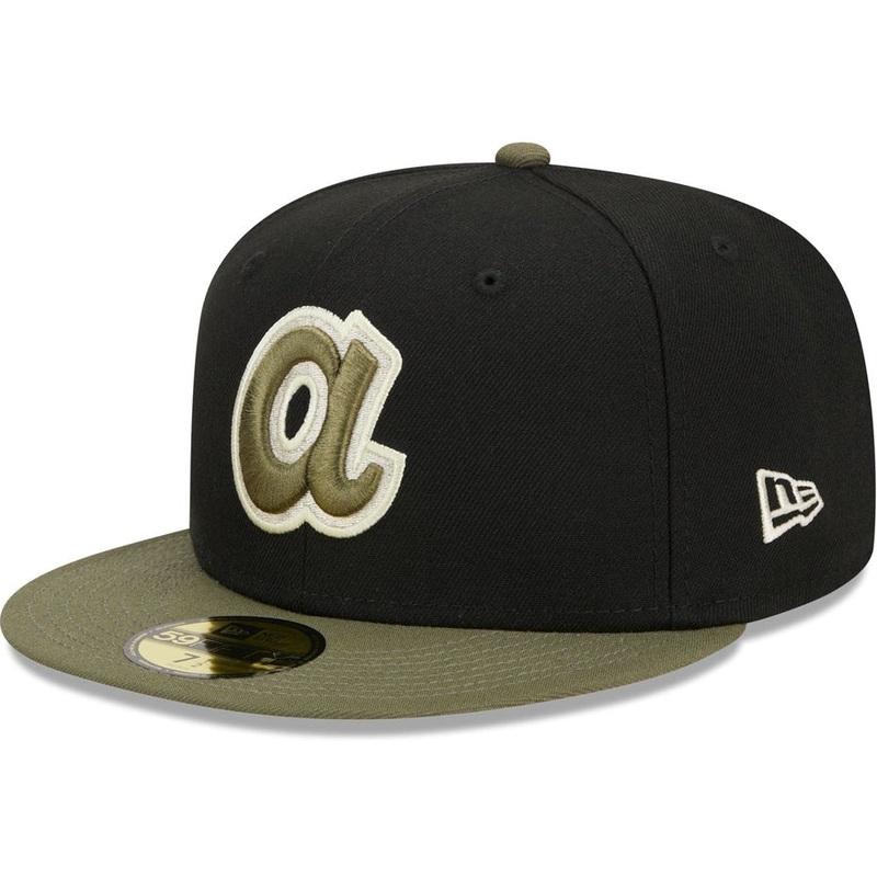 New Era Atlanta Braves Black & Olive Green 2023 59FIFTY Fitted Hat