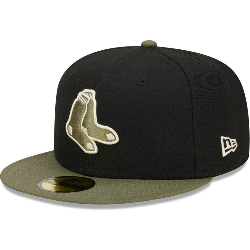 New Era Boston Red Sox Black & Olive Green 2023 59FIFTY Fitted Hat