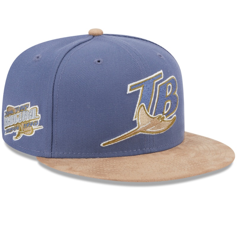 New Era x Lids HD Tampa Bay Rays Slate Suede 59FIFTY Fitted Hat