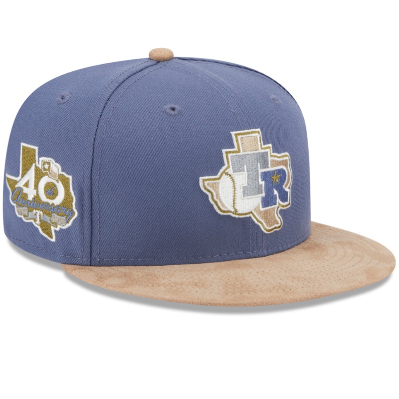 New Era x Lids HD Texas Rangers Slate Suede 59FIFTY Fitted Hat