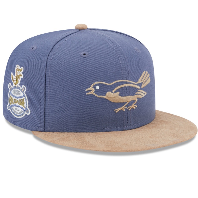 New Era x Lids HD Baltimore Orioles Slate Suede 59FIFTY Fitted Hat