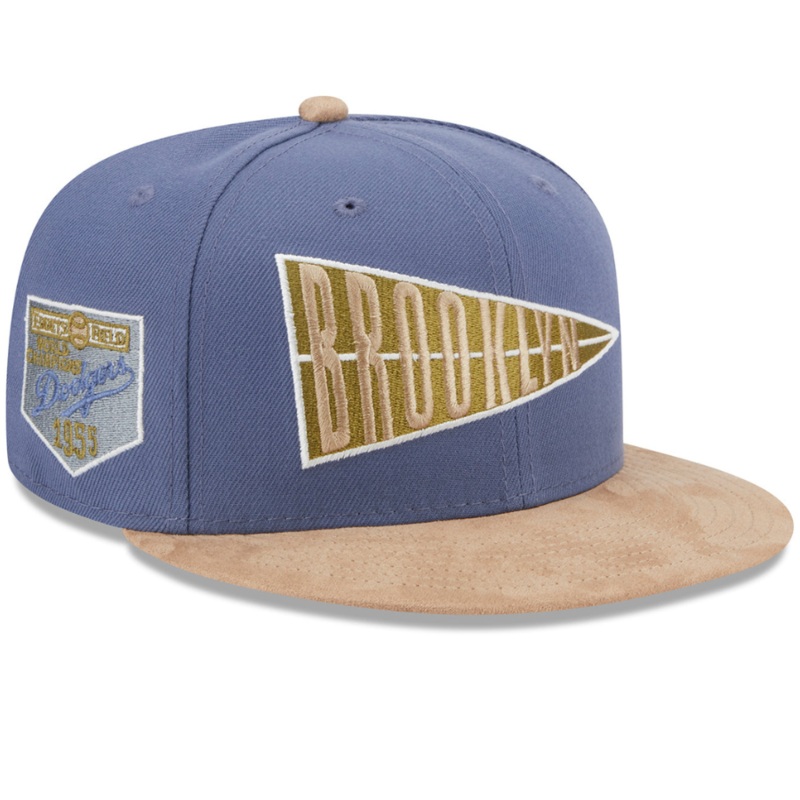 New Era x Lids HD Brooklyn Dodgers Slate Suede 59FIFTY Fitted Hat