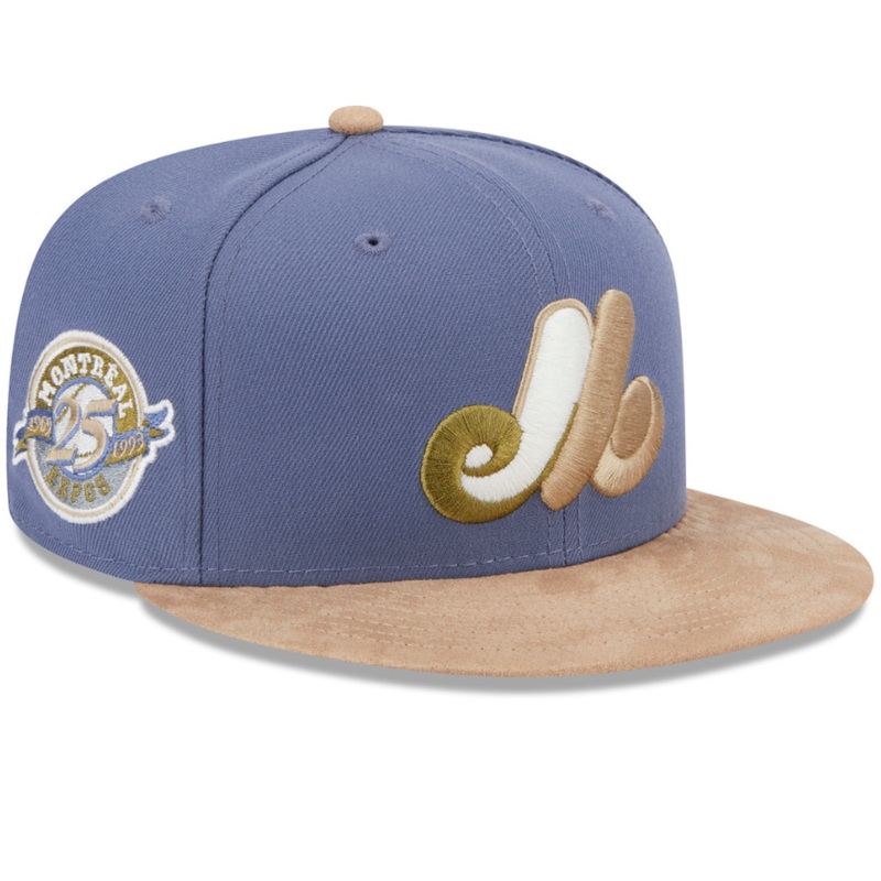 New Era x lids HD Montreal Expos Slate Suede 59FIFTY Fitted Hat