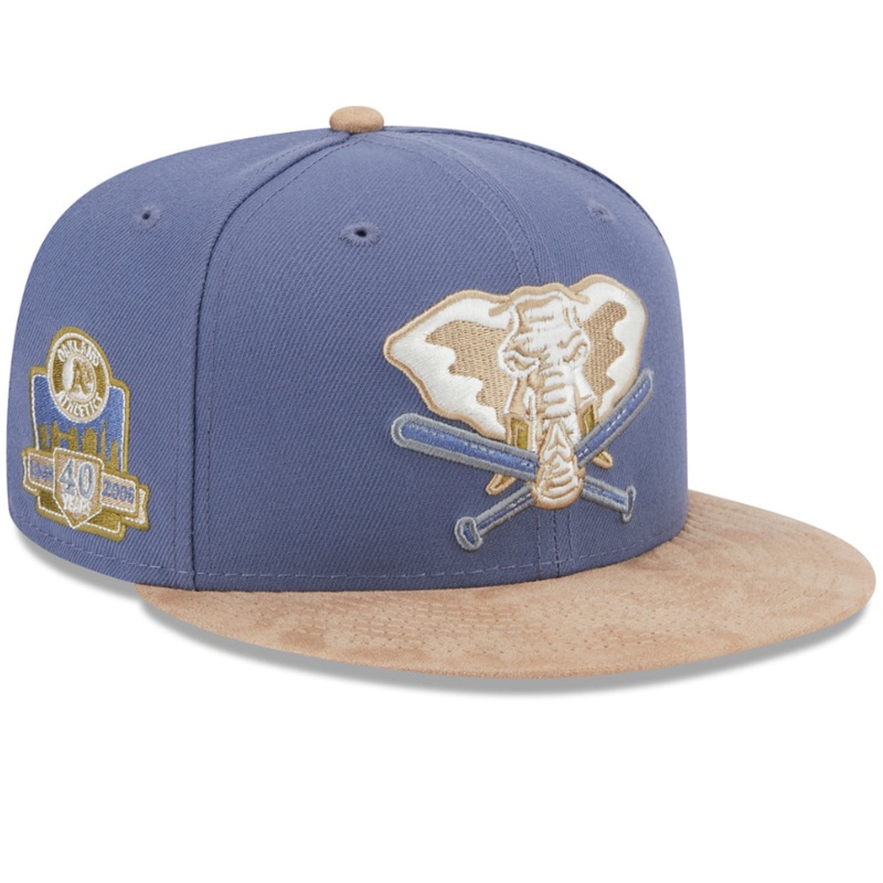New Era x Lids HD Oakland Athletics Slate Suede 59FIFTY Fitted Hat