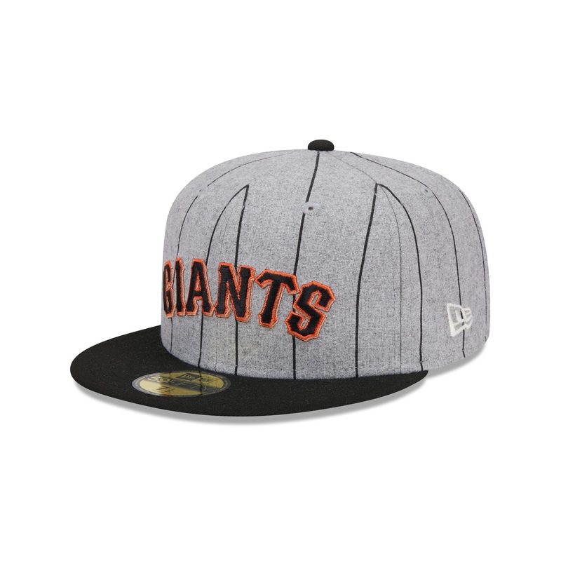 San Francisco Giants Heather Pinstripe 59FIFTY Fitted Hat