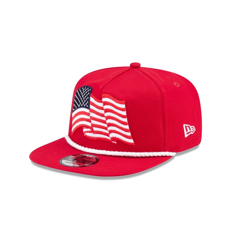 American Flag Red Golfer Hat
