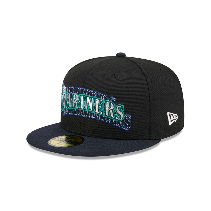 Seattle Mariners Shadow Stitch 59FIFTY Fitted Hat