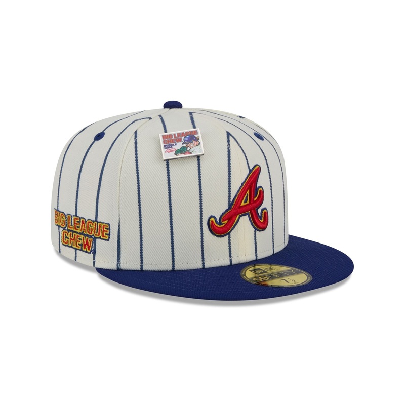 Big League Chew X Atlanta Braves Pinstripe 59FIFTY Fitted Hat