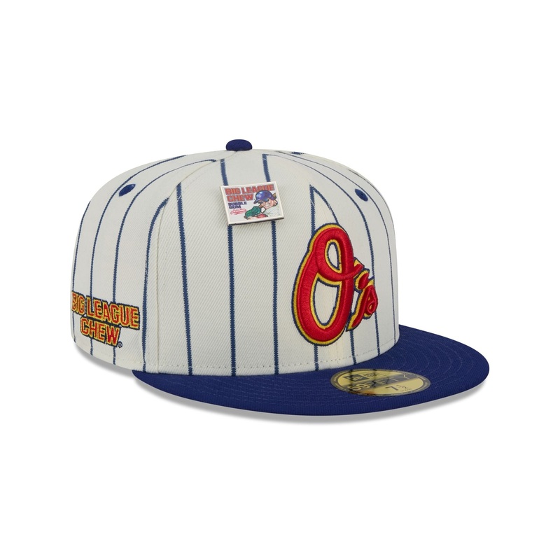 Big League Chew X Baltimore Orioles Pinstripe 59FIFTY Fitted Hat