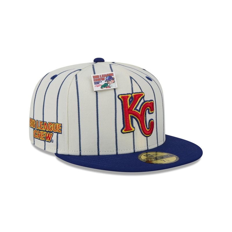 Big League Chew X Kansas City Royals Pinstripe 59FIFTY Fitted Hat