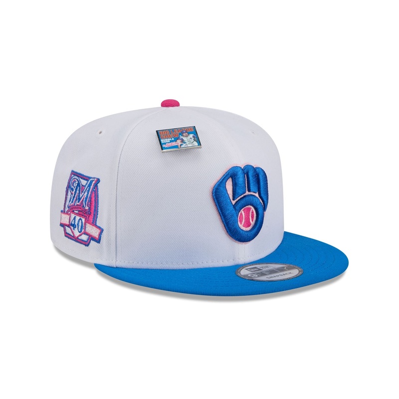 Big League Chew X Milwaukee Brewers Cotton Candy 9FIFTY Snapback Hat