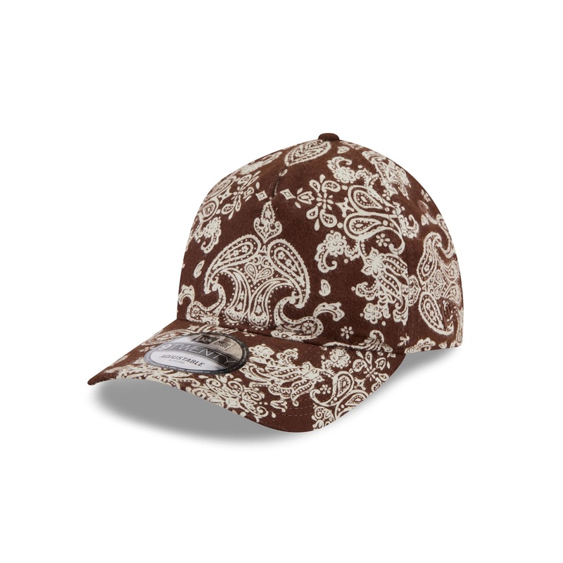 Brown Paisley 9TWENTY A-Frame Strapback Hat