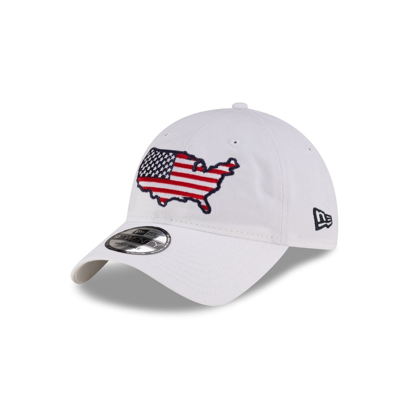 USA Country White 9TWENTY Adjustable Hat